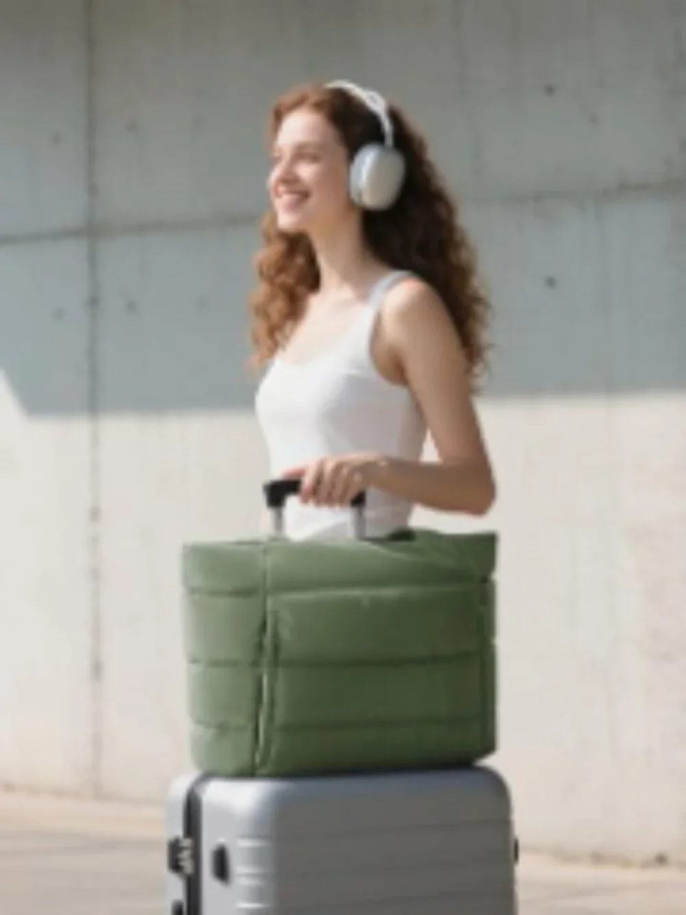 Lightweight Puffer Tote Bag for Women, Padded Laptop 15.6